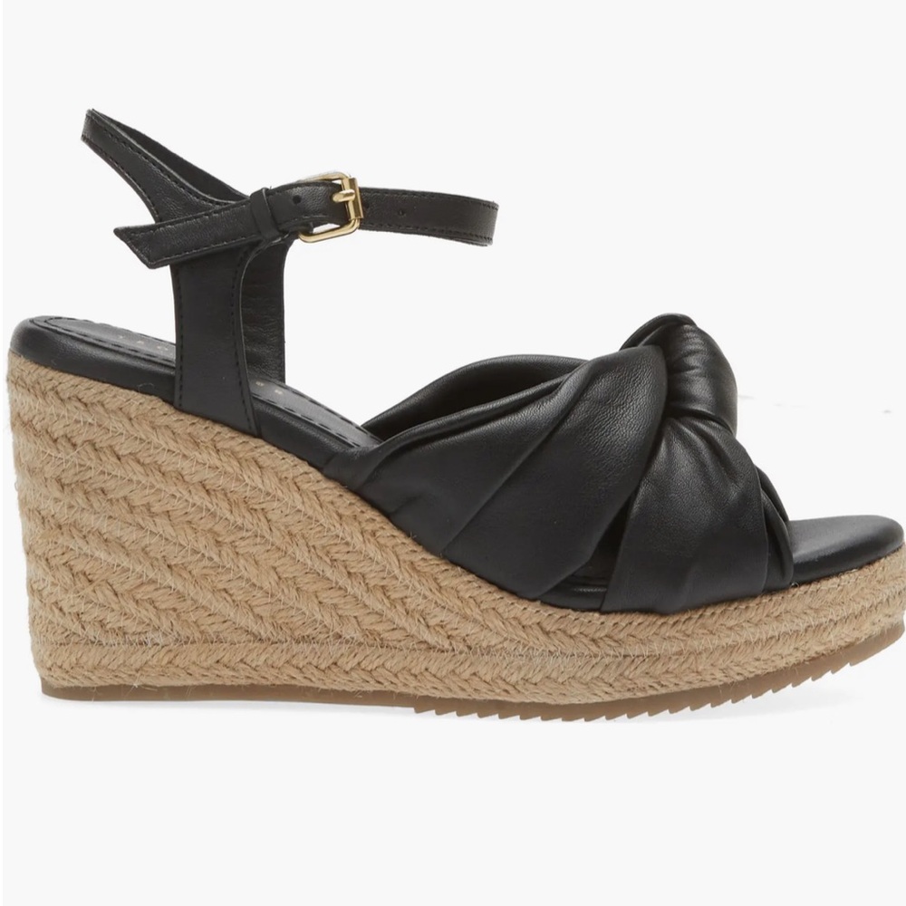 🌸TED BAKER🌸 Taymin Knotted Espadrille Wedge Sandal Size: 37 - Picture 2 of 12